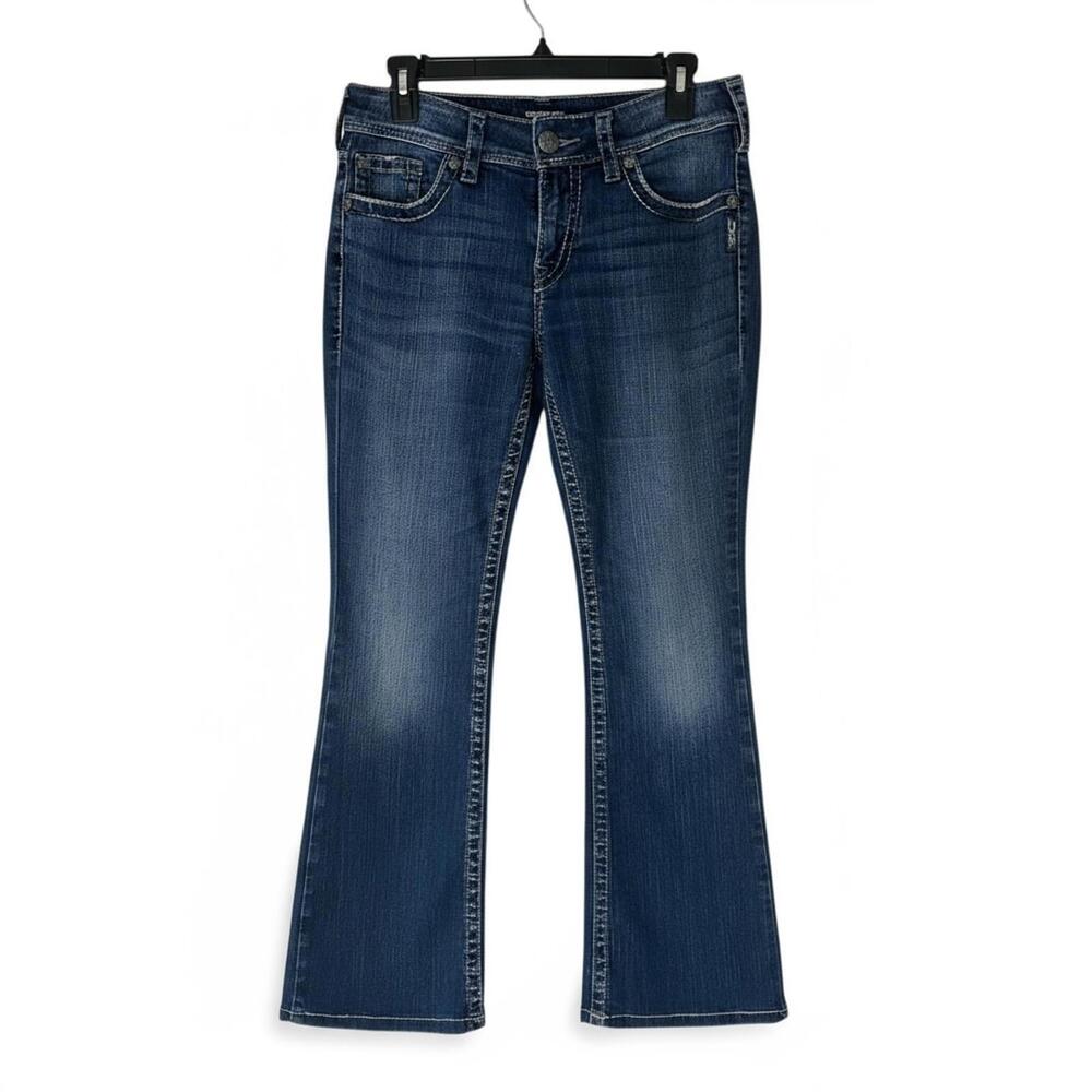 Silver Suki Bootcut Jeans | Y2K Denim • Embroidered • Glam • Western • Size 4/27
